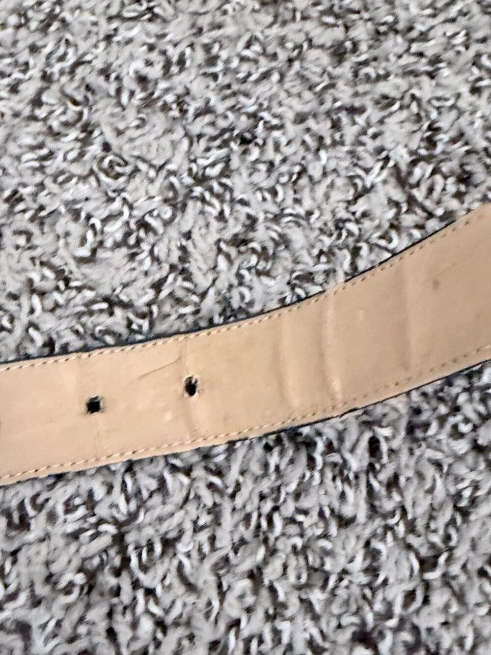 Black Leather Belt With Gold Animal Accents & Textured Design Size Small